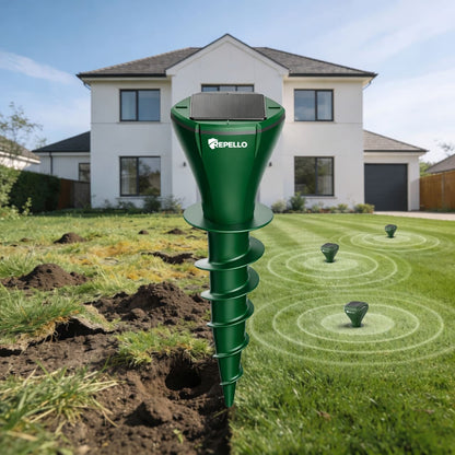 Sonic Pulse Pro™ | Abwehr gegen Maulwürfe, Wühlmäuse und Schlangen