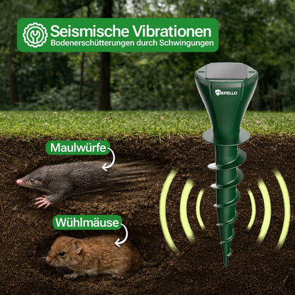 Sonic Pulse Pro™ | Abwehr gegen Maulwürfe, Wühlmäuse und Schlangen