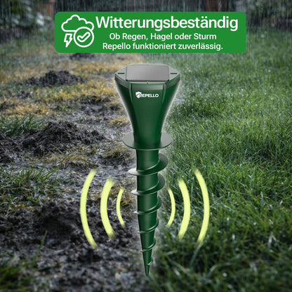 Sonic Pulse Pro™ | Abwehr gegen Maulwürfe, Wühlmäuse und Schlangen