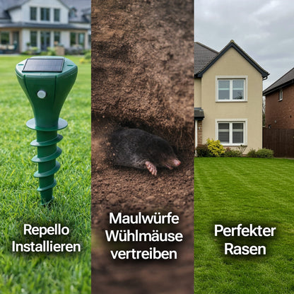 Sonic Pulse Pro™ | Abwehr gegen Maulwürfe, Wühlmäuse und Schlangen