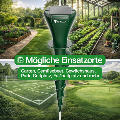 Sonic Pulse Pro™ | Abwehr gegen Maulwürfe, Wühlmäuse und Schlangen